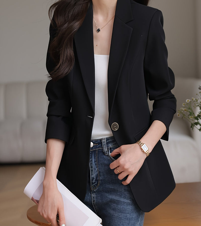 Terno Feminino de Manga Longa – Elegância Atemporal em Corte Clássico