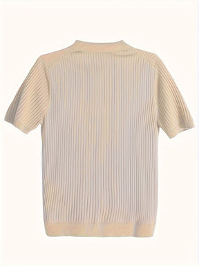 Camisa polo masculina slim fit - manga curta