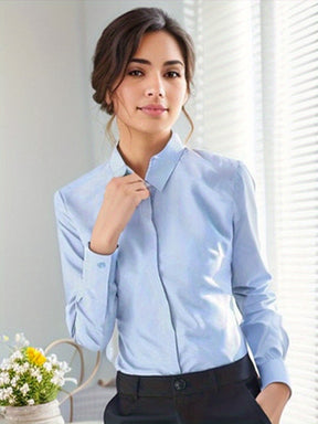 Camisa de manga comprida de chiffon