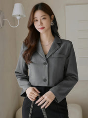 Blazer Curto Feminino – Look Seoul Casual