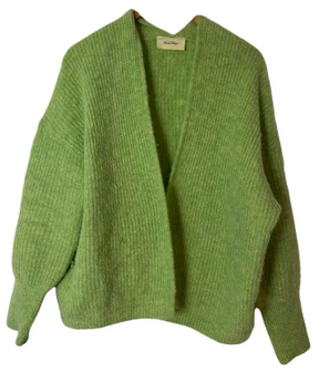 Look "Meu Demônio Favorito" - Cardigan + cropped em tricô