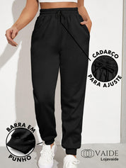 Calça Grossa Moderna Estilosa Confortável Casual Swag Quente