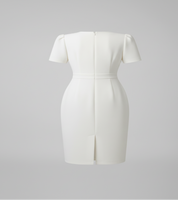 Vestido Branco Elegante Bodycon - Look Seoul Glam