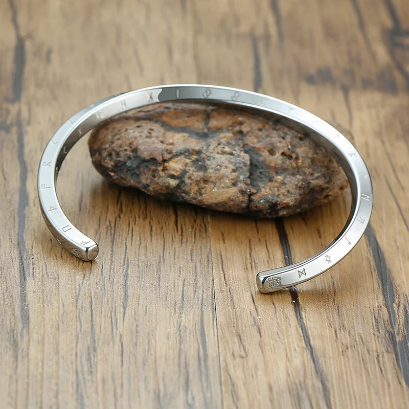 Pulseira Masculina Vintage em Aço Inoxidável – Estilo Coreano Minimalista