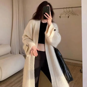 Casaco Longo Casual Coreano