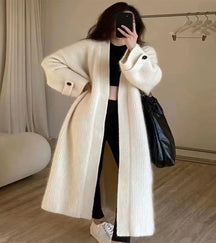 Casaco Longo Casual Coreano