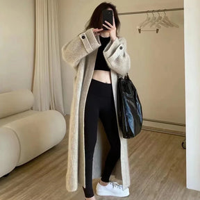 Casaco Longo Casual Coreano