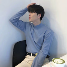 Suéter Masculino Gola Alta Coreana - Look Seoul Urbano