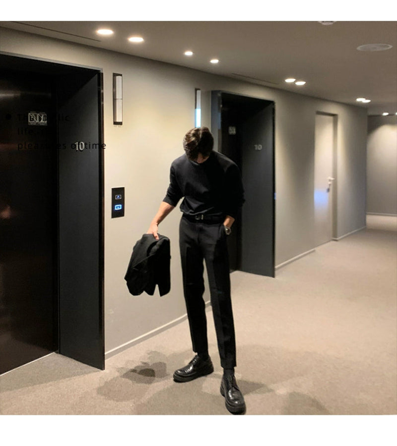 Suéter Masculino Gola Alta Coreana - Look Seoul Urbano