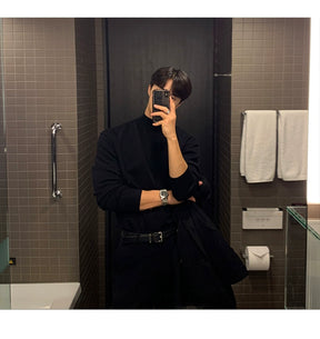 Suéter Masculino Gola Alta Coreana - Look Seoul Urbano