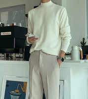 Suéter Masculino Gola Alta Coreana - Look Seoul Urbano