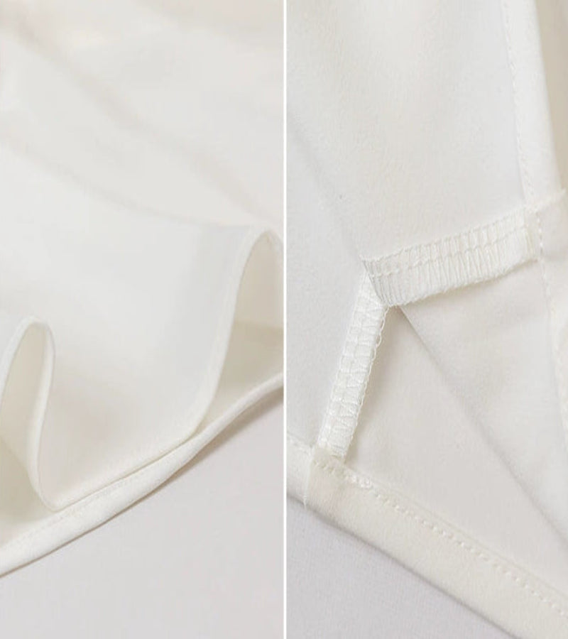 Saia de Veludo Cotelê Branca – Elegante, Sofisticada e com Caimento Impecável