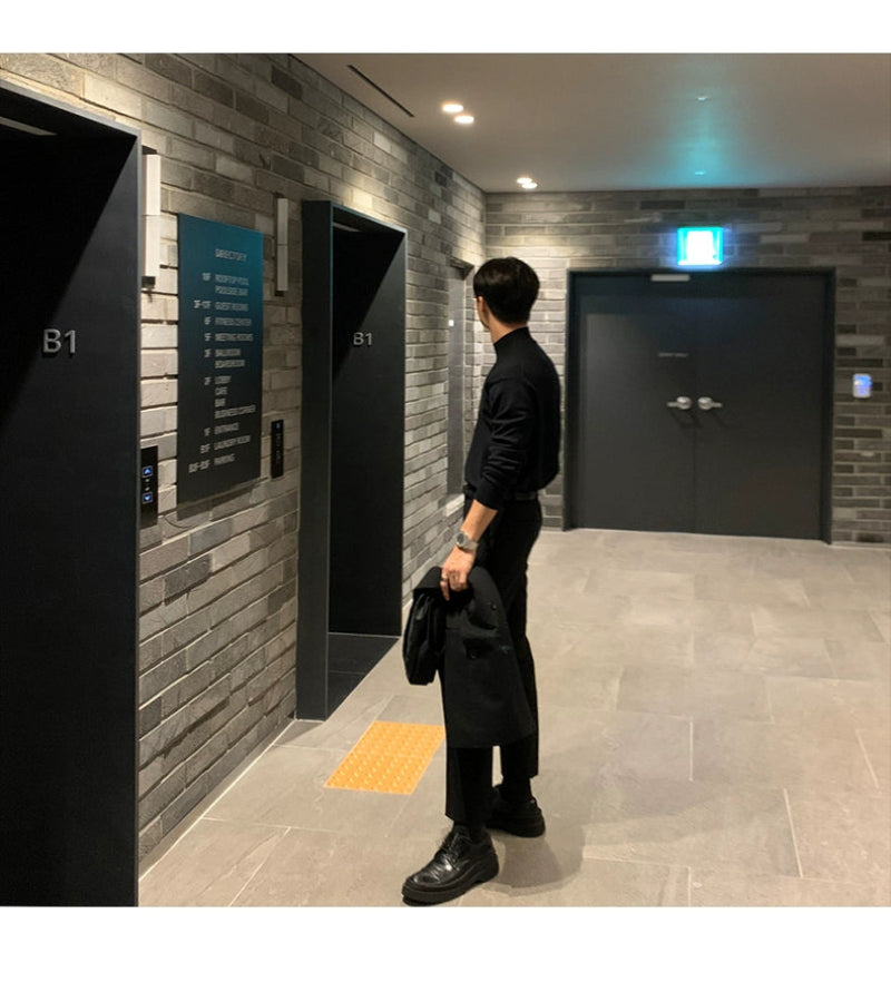 Suéter Masculino Gola Alta Coreana - Look Seoul Urbano