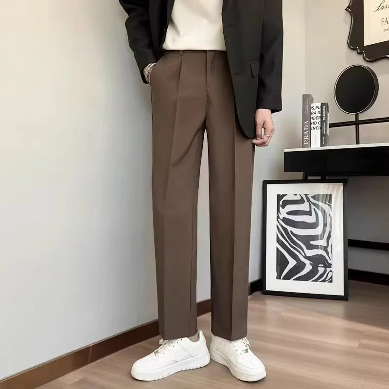 Calça  casual  longa solta