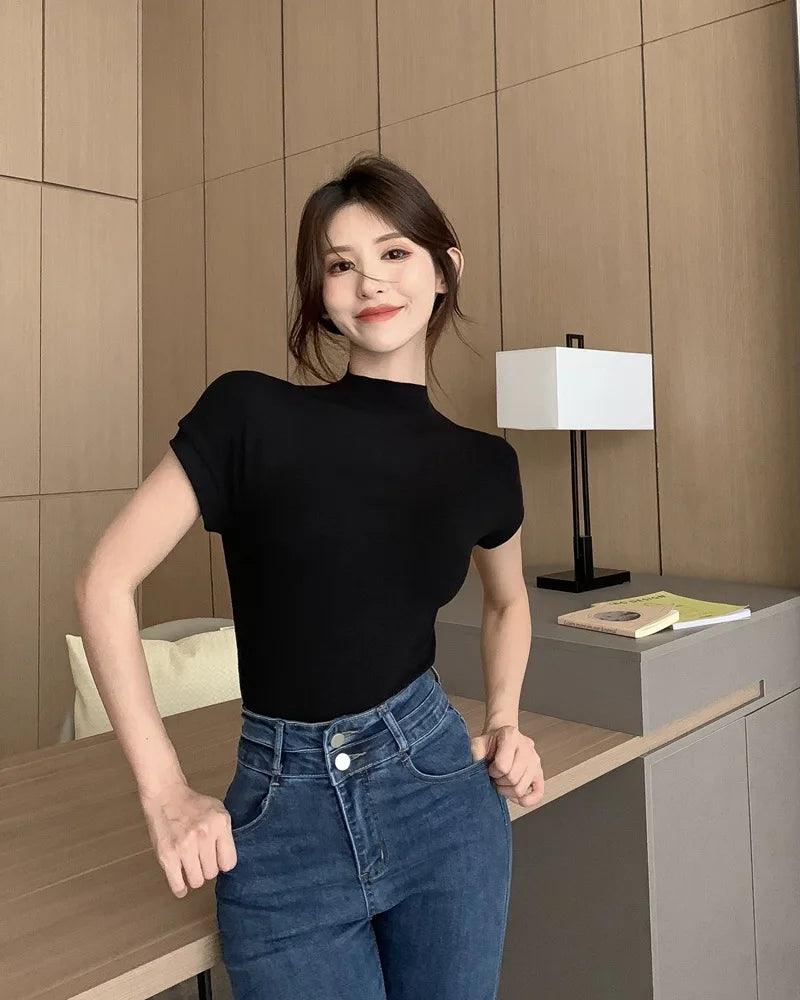 Blusa básica Moda coreana