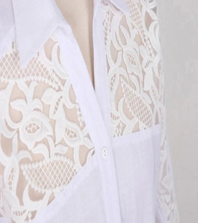 Camisa de botões Doce Elegância Coreana