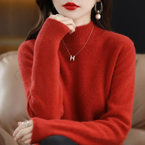Suéter Gola Média Estilo Coreano Básico -  “Brisa de Inverno”