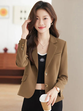 Blazer Manga Longa Escritório Coreano