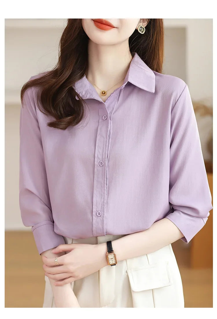 Camisa de Manga Longa com Botões