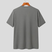 Camisa Luxo Leve Lazer Pescoço Drapeado Cor Sólida Solto Camisa Básica