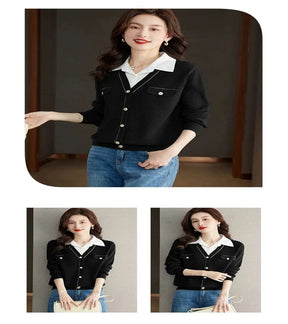 SUÉTER DE MALHA COM GOLA VIRADA - LOOK “DOCE ESSÊNCIA”