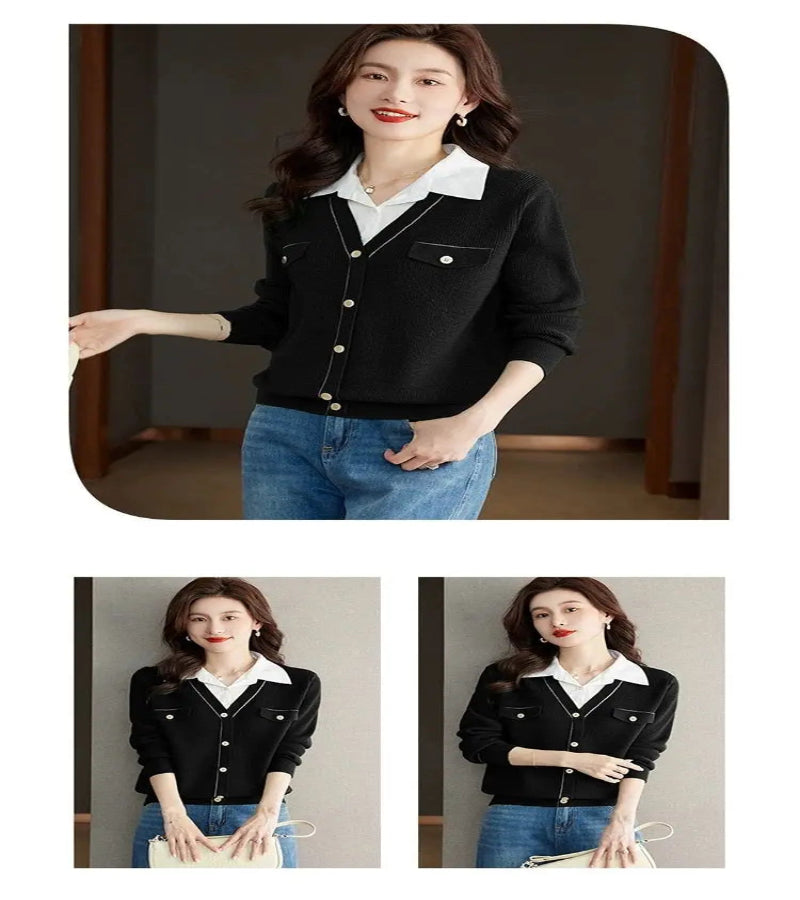 SUÉTER DE MALHA COM GOLA VIRADA - LOOK “DOCE ESSÊNCIA”