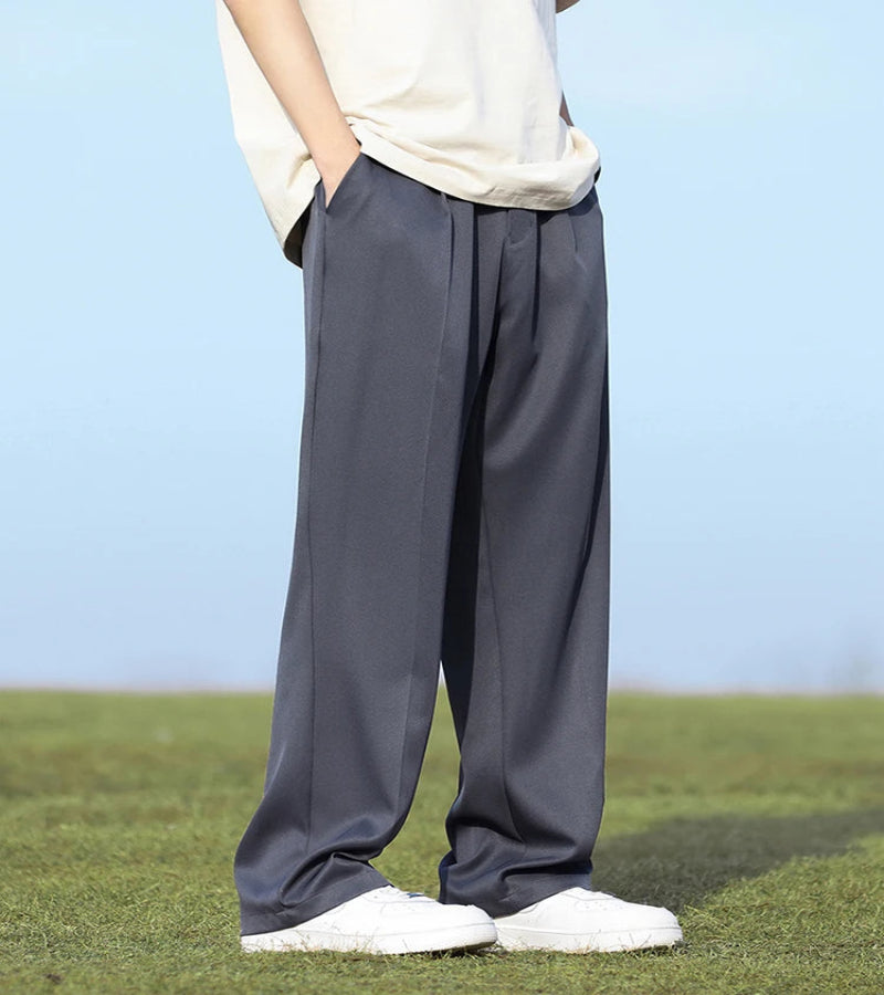 Calça Masculina Coreana com Caimento Solto