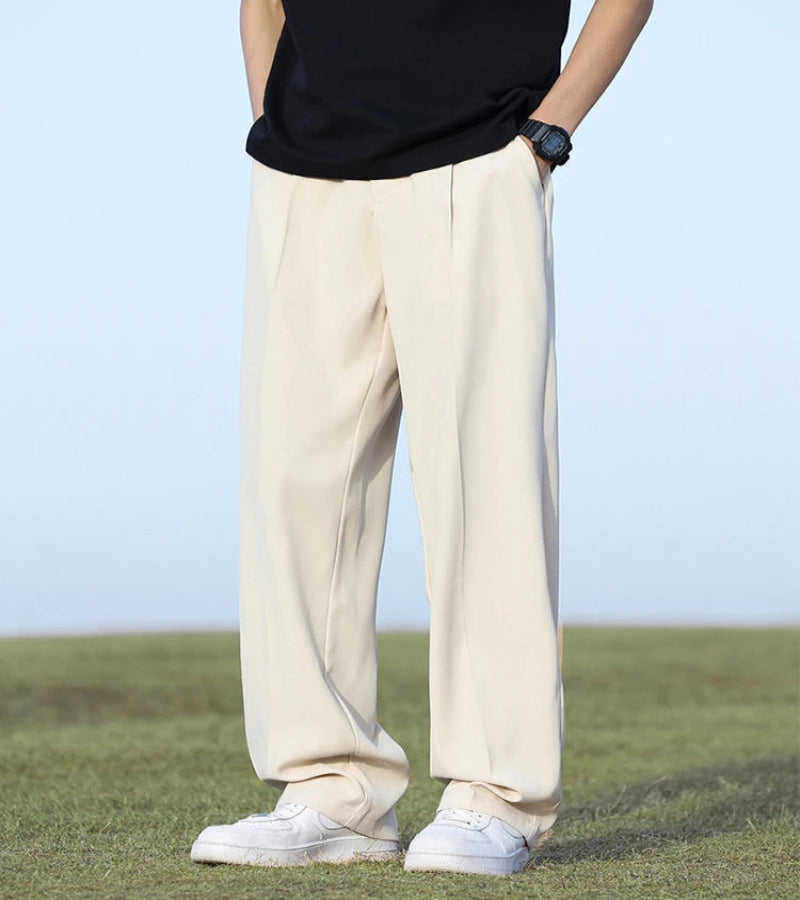 Calça Masculina Coreana com Caimento Solto