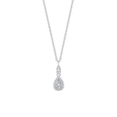 Colar gota d'água, elegante e luxuoso, de zircônias