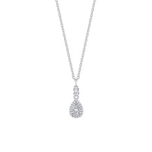 Colar gota d'água, elegante e luxuoso, de zircônias