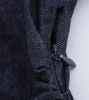 Vestido Jeans Midi Slim com Lapela - Look Seoul Denim Chic