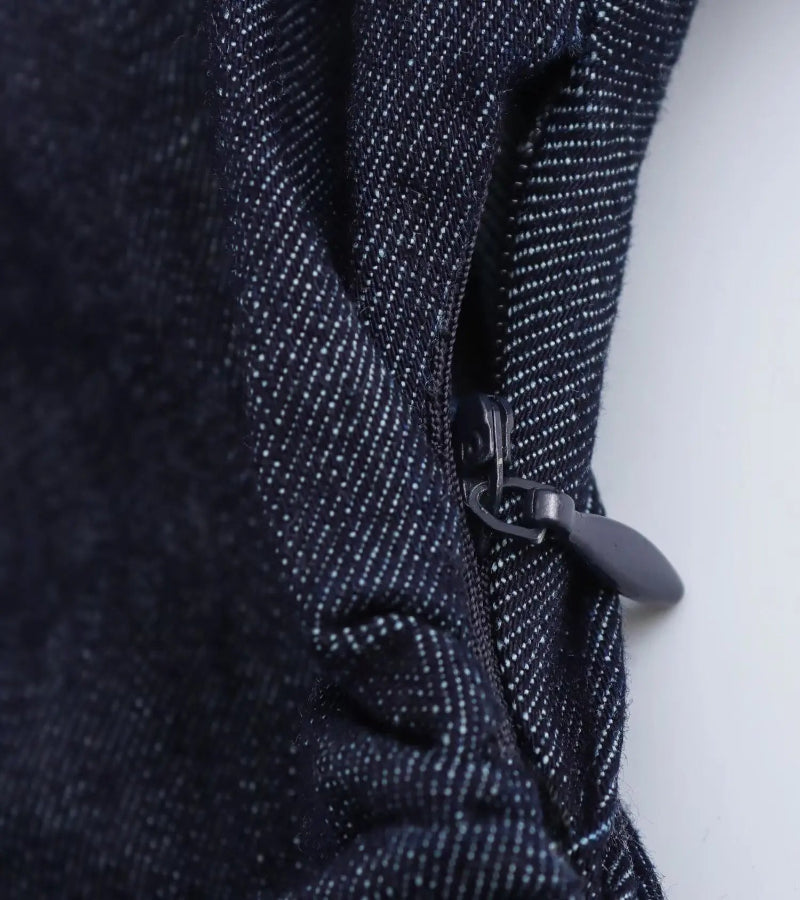 Vestido Jeans Midi Slim com Lapela - Look Seoul Denim Chic