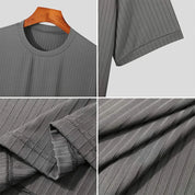 Camisa Luxo Leve Lazer Pescoço Drapeado Cor Sólida Solto Camisa Básica