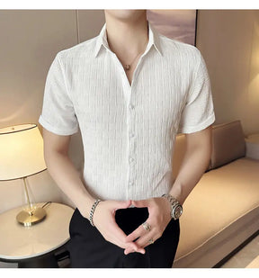 Camisas de verão masculinas Coreia