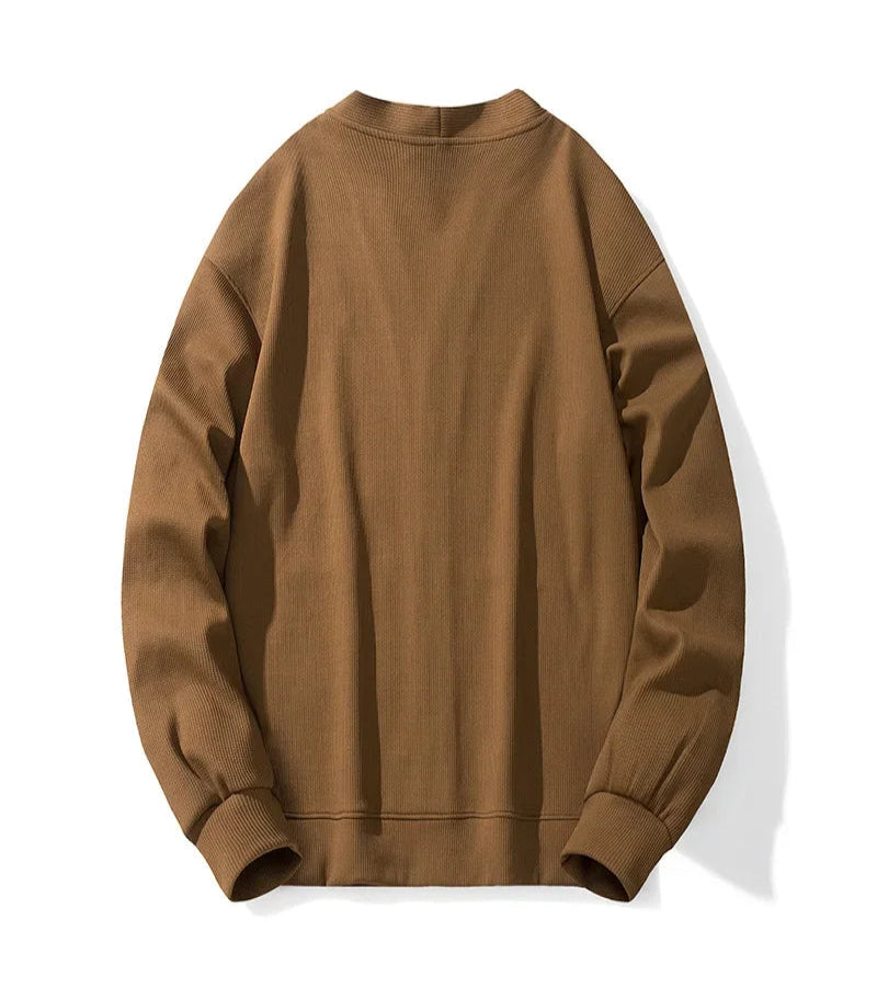Suéter Cardigan Masculino Coreano – Estilo Casual e Atemporal