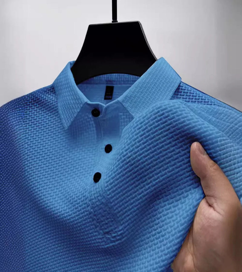 Camisa polo masculina de verão casual