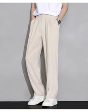 Calça  casual  longa solta
