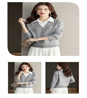 SUÉTER DE MALHA COM GOLA VIRADA - LOOK “DOCE ESSÊNCIA”