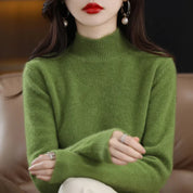 Suéter Gola Média Estilo Coreano Básico -  “Brisa de Inverno”