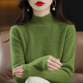 Suéter Gola Média Estilo Coreano Básico -  “Brisa de Inverno”