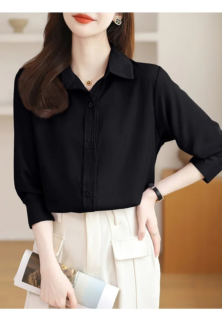 Camisa de Manga Longa com Botões