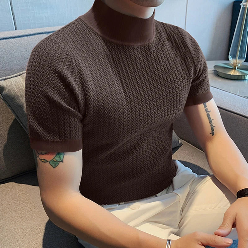 Camisa Casual Streetwear Texturizada – Estilo Coreano Moderno
