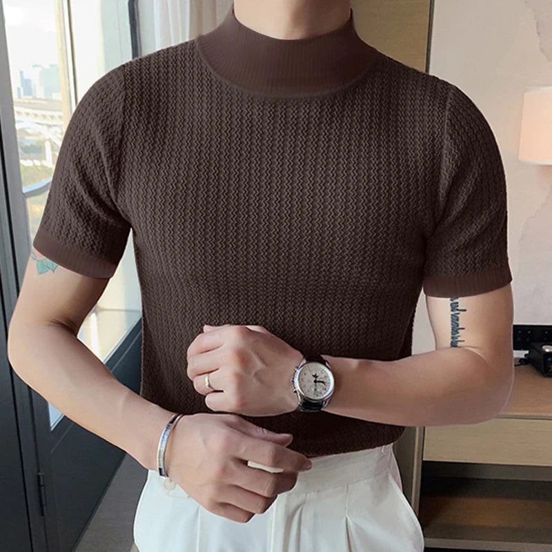 Camisa Casual Streetwear Texturizada – Estilo Coreano Moderno