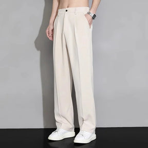 Calça  casual  longa solta