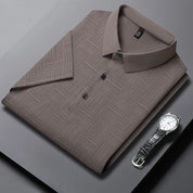 Camisa Polo Masculina Casual de Manga Curta – Estilo Coreano Leve e Sofisticado