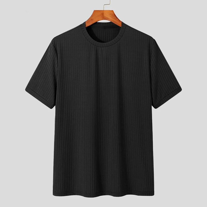 Camiseta de Luxo Leve Lazer Pescoço Drapeado Cor Sólida Solto Camisa Básica