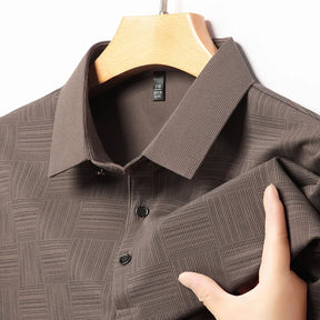 Camisa polo masculina casual de manga curta