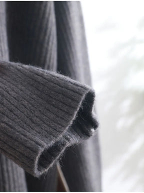 Suéter Gola Alta Feminino Casual - Inverno Elegante