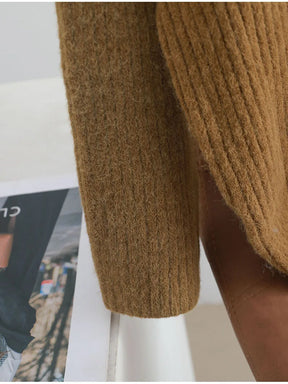 Suéter Gola Alta Feminino Casual - Inverno Elegante