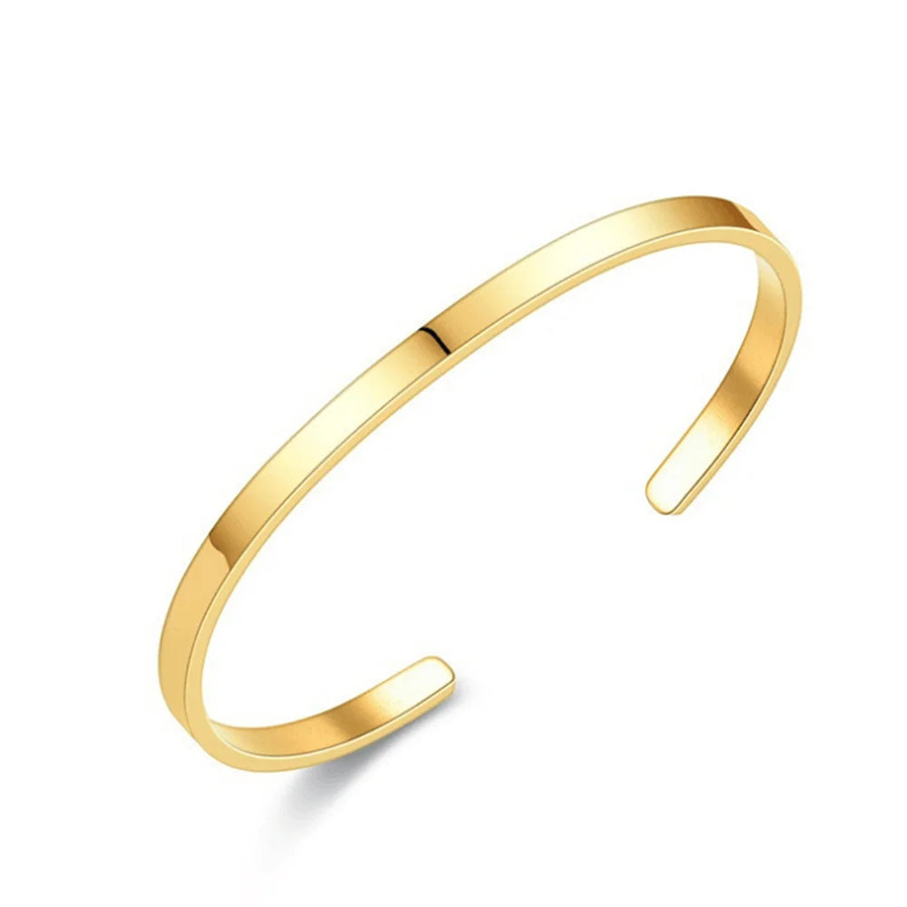 Pulseira masculina de aço inoxidável, cor prata